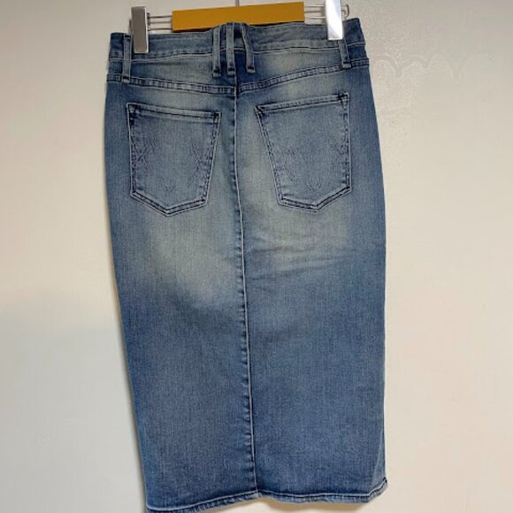 McGuire Denim Medium Light Blue Wash Women's Pencil Skirt Size 27 - Picture 8 of 11